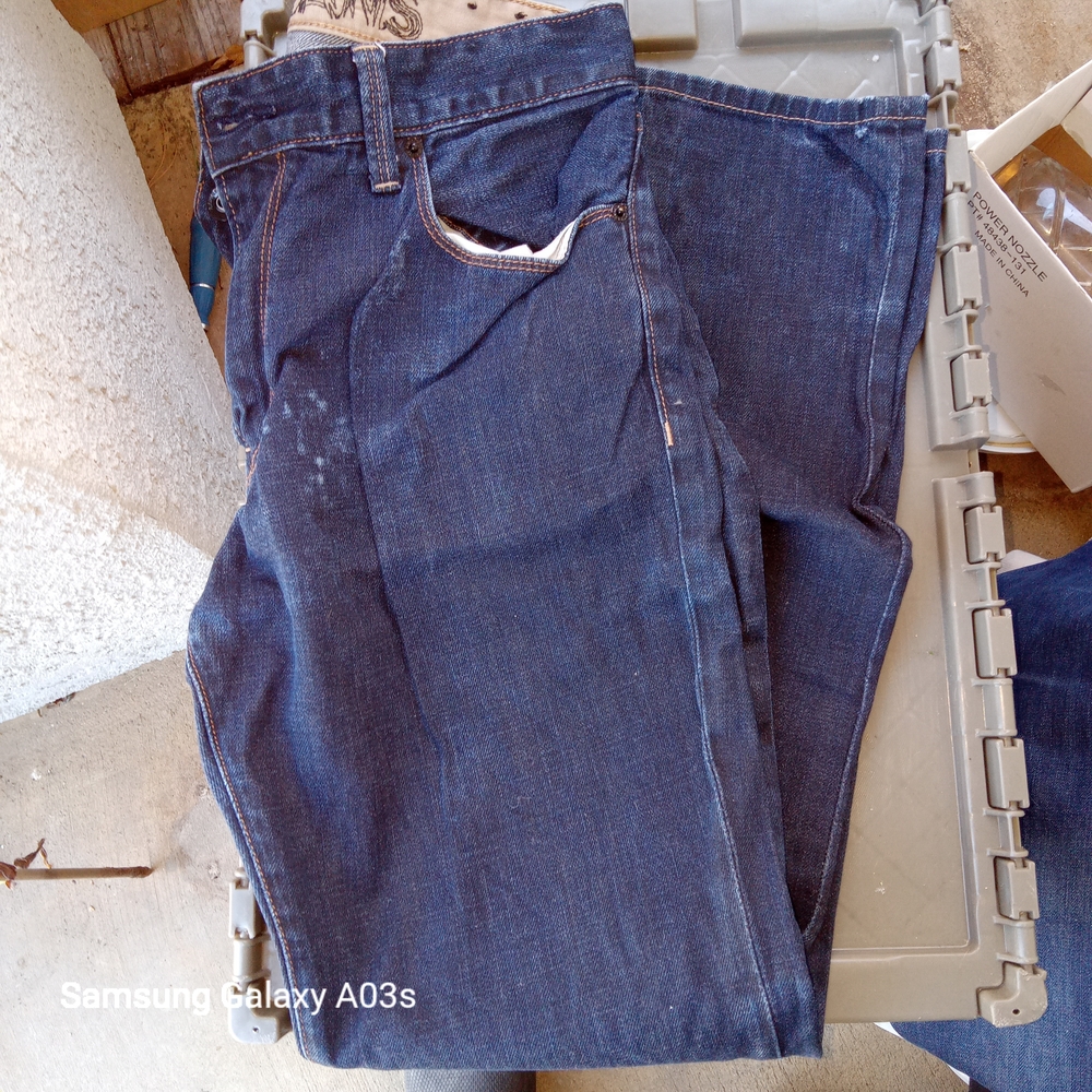 Express Men's Dark Blue Relaxed Jeans